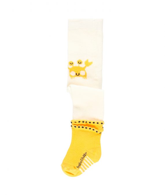 Leotardo-blanco-amarillo-con-calcetín