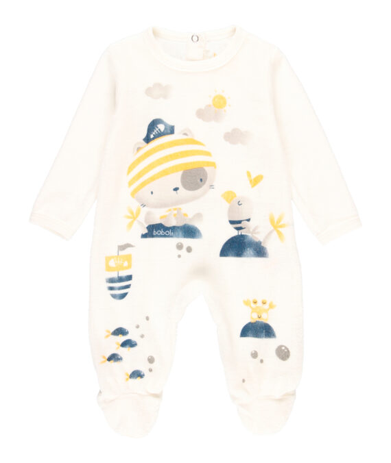 Pelele terciopelo pijama bebe boboli