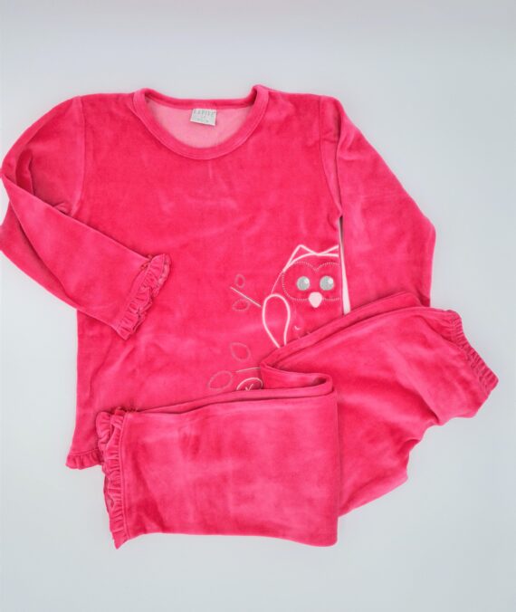 pijama rosa terciopelo niña rapife