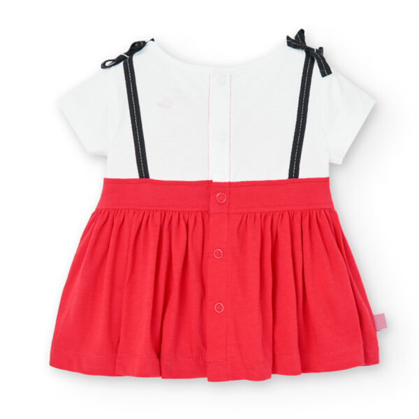 Vestido bicolor para bebe niña boboli 126043