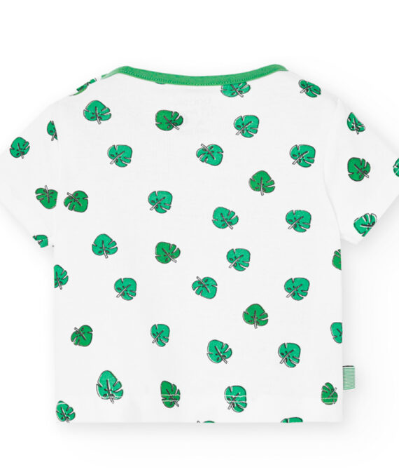 Camiseta de hojas para bebe126177