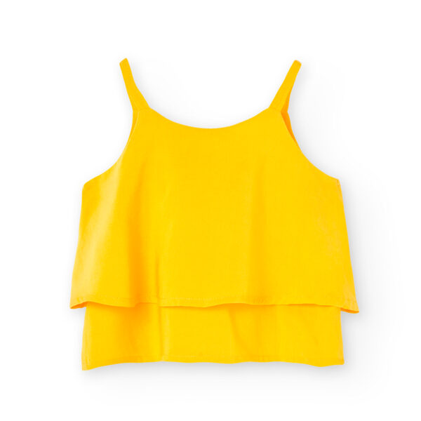 blusa amarilla de tirantes para niña boboli