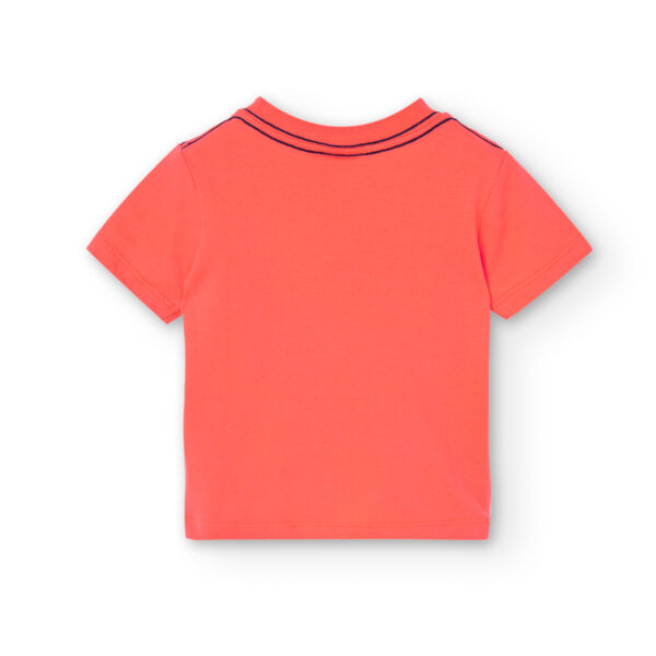 Camiseta de punto naranja para niño boboli