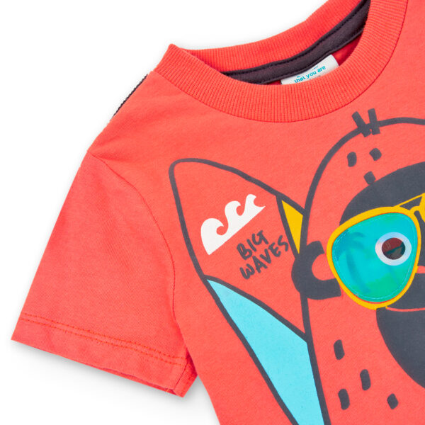 Camiseta de punto naranja para niño boboli